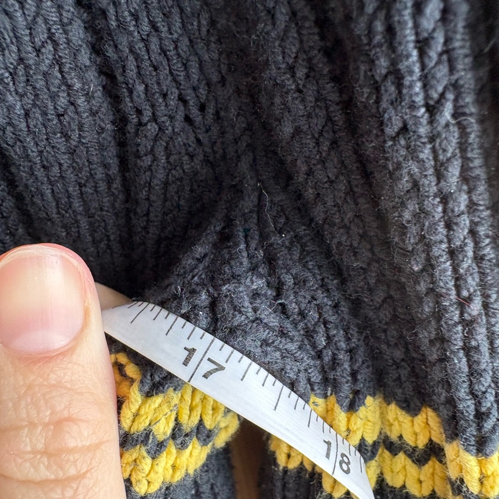 Tommy Hilfiger Heritage Stripe Black Turtleneck Sweater | Americana | Medium - Picture 6 of 7